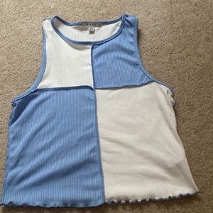 Gaze Blue And White Tank Top!